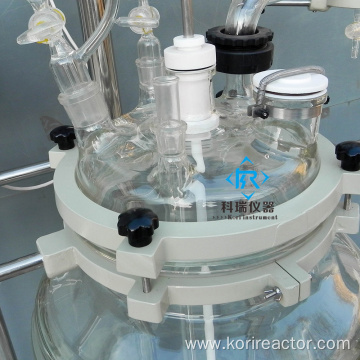 Jacketed Glass Reactor 100L double layer glass reactor